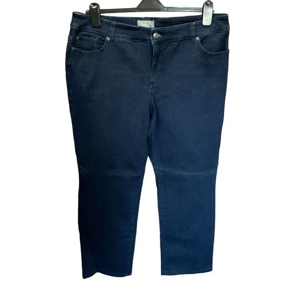 Chico’s Jeans So Slimming Dark Wash Denim Blue 5 Pockets Chico’s 3R Equals 16 - Picture 1 of 11